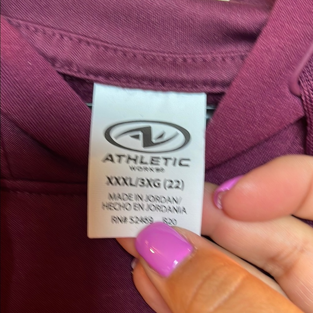 Women's Burgundy Hoodie - Picture 3 of 7